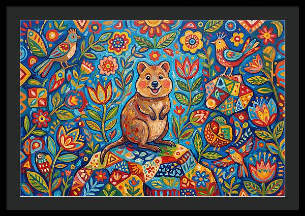 Quokka Surrounded By Nature