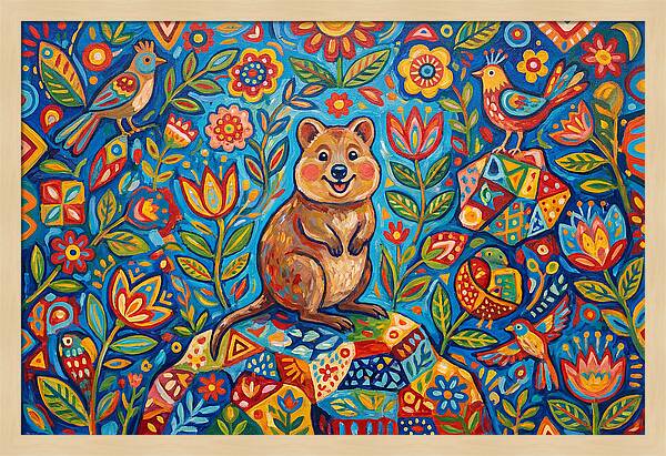 Quokka Surrounded By Nature
