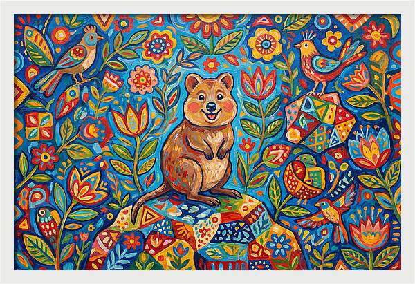 Quokka Surrounded By Nature