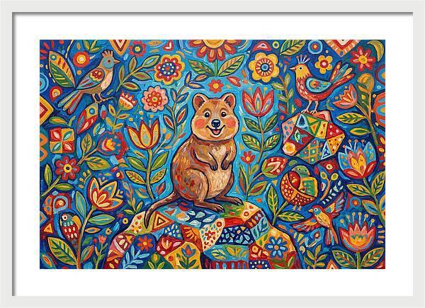 Quokka Surrounded By Nature