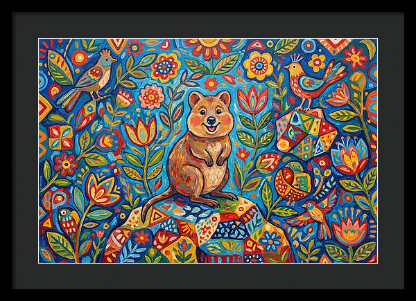 Quokka Surrounded By Nature