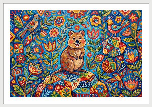 Quokka Surrounded By Nature