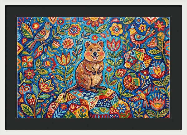 Quokka Surrounded By Nature