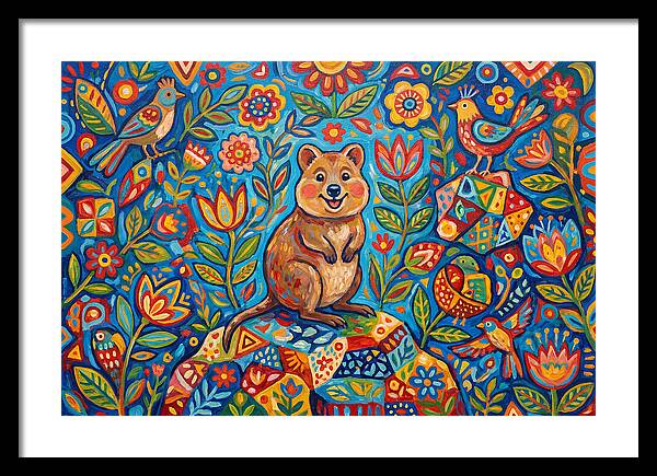 Quokka Surrounded By Nature