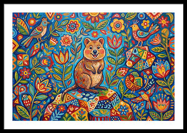 Quokka Surrounded By Nature