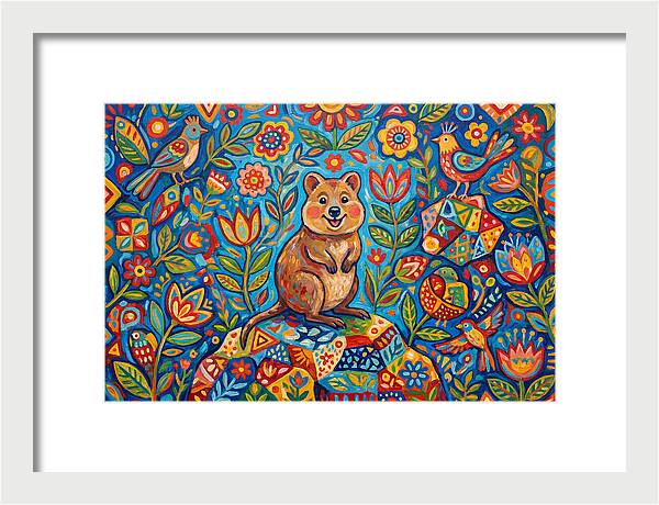 Quokka Surrounded By Nature