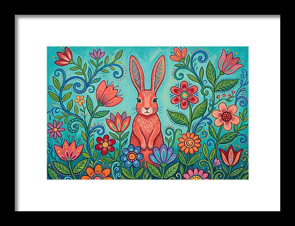 Rabbit Among Vibrant Blooms