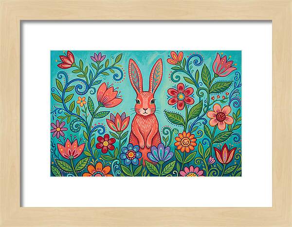 Rabbit Among Vibrant Blooms