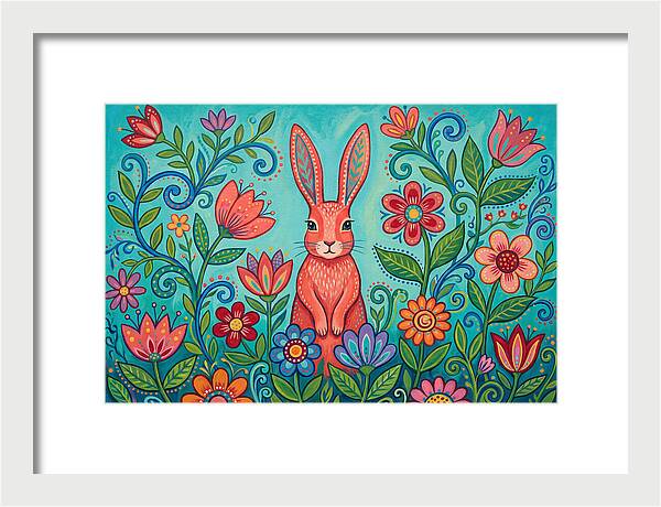 Rabbit Among Vibrant Blooms