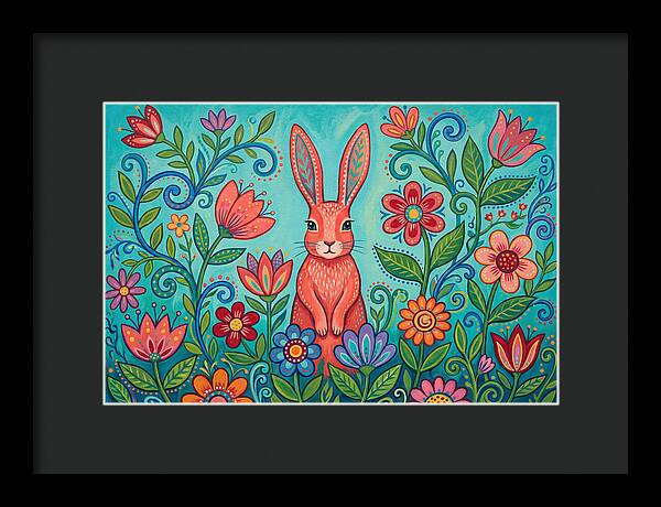 Rabbit Among Vibrant Blooms