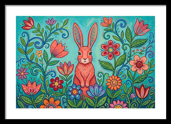 Rabbit Among Vibrant Blooms