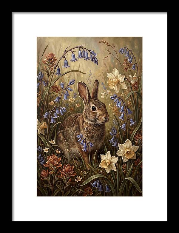Rabbit Among Wildflowers