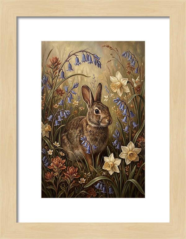Rabbit Among Wildflowers