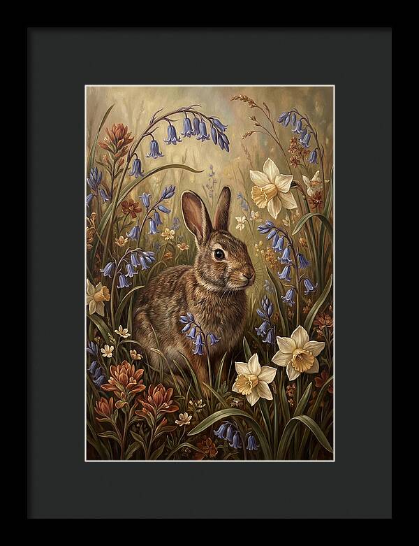 Rabbit Among Wildflowers