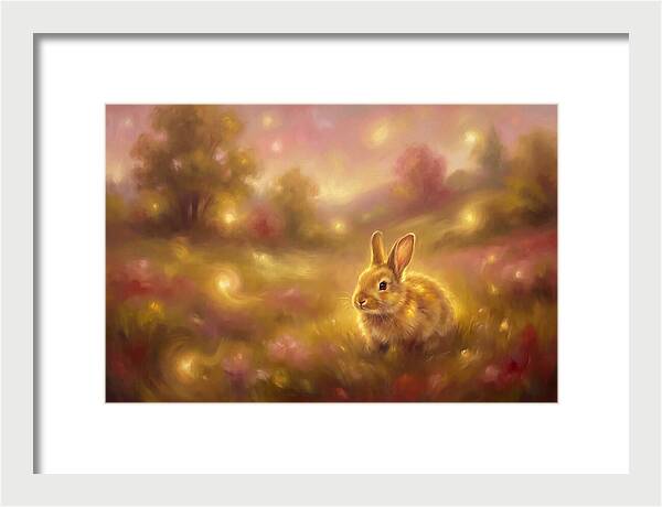 Rabbit In A Dreamy Landscape