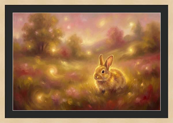 Rabbit In A Dreamy Landscape