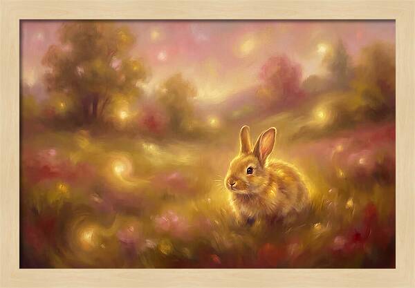 Rabbit In A Dreamy Landscape