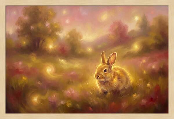Rabbit In A Dreamy Landscape