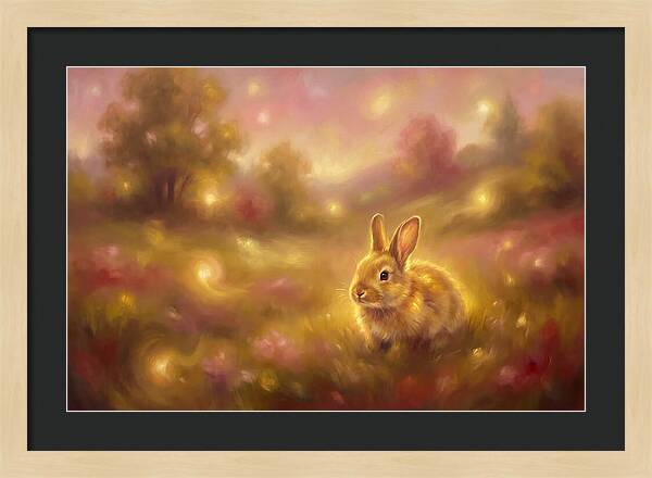 Rabbit In A Dreamy Landscape