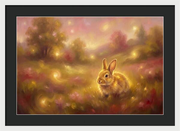 Rabbit In A Dreamy Landscape