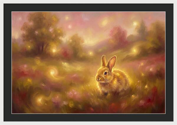 Rabbit In A Dreamy Landscape