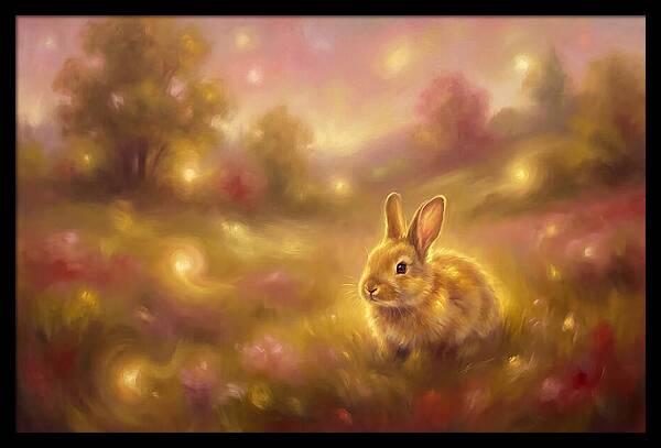 Rabbit In A Dreamy Landscape