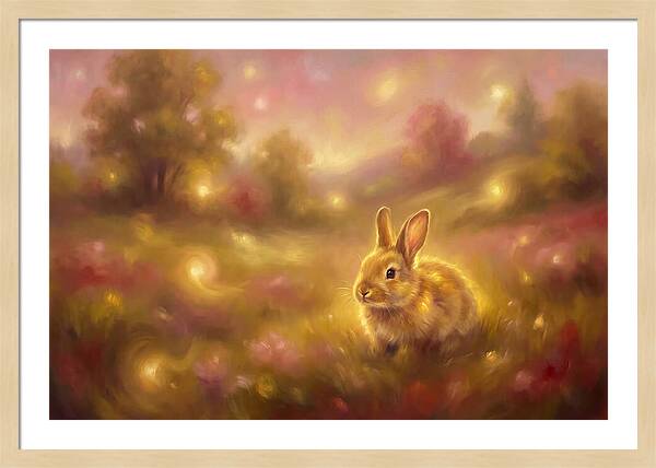 Rabbit In A Dreamy Landscape
