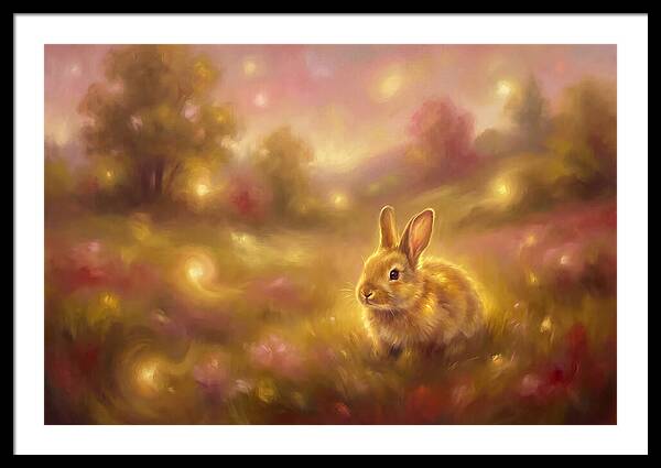 Rabbit In A Dreamy Landscape