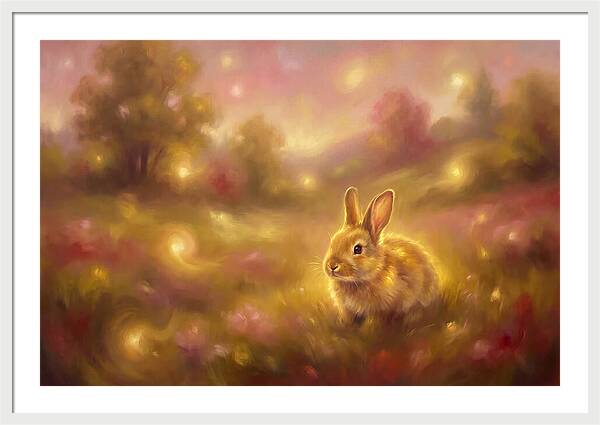 Rabbit In A Dreamy Landscape
