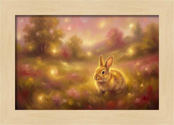 Rabbit In A Dreamy Landscape