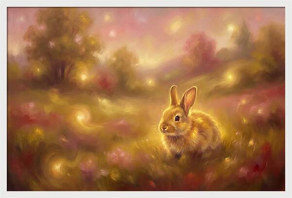 Rabbit In A Dreamy Landscape