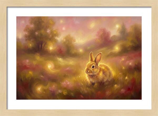 Rabbit In A Dreamy Landscape