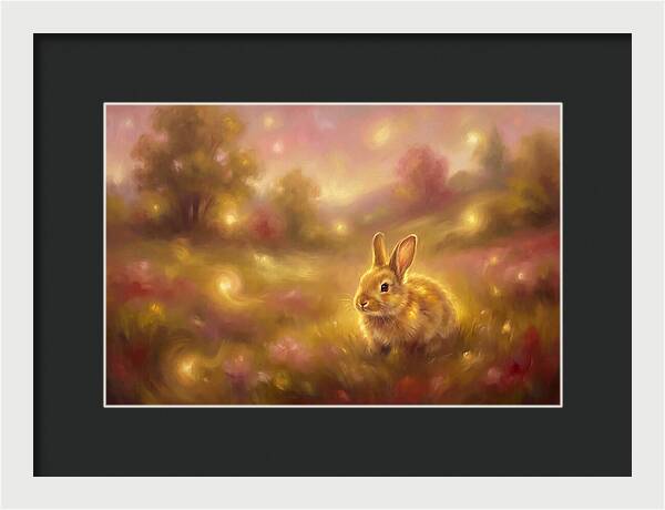 Rabbit In A Dreamy Landscape
