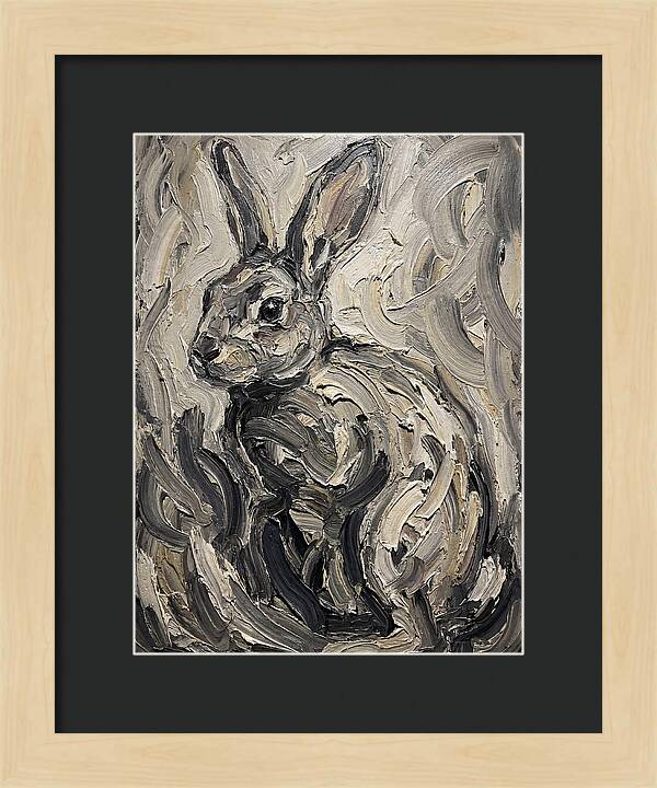 Rabbit In Abstract Swirls