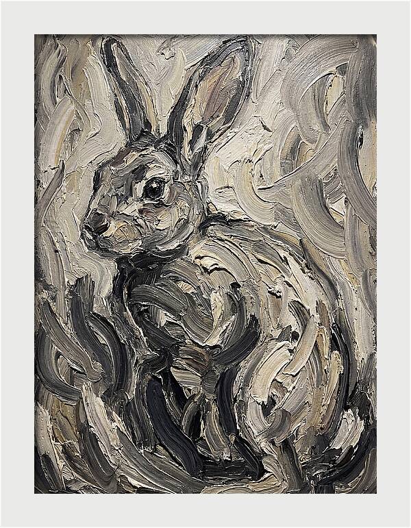 Rabbit In Abstract Swirls
