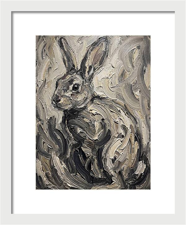 Rabbit In Abstract Swirls