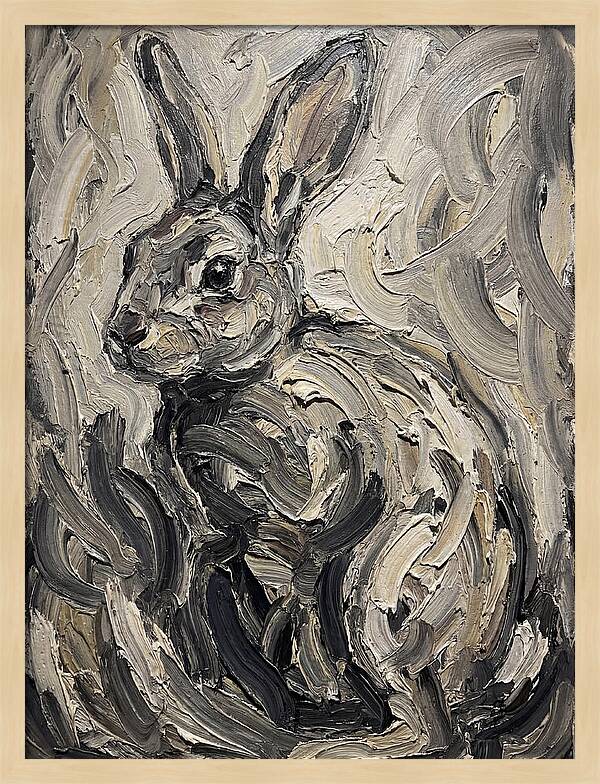 Rabbit In Abstract Swirls