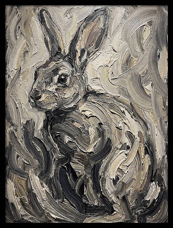 Rabbit In Abstract Swirls