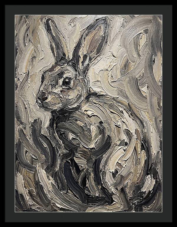Rabbit In Abstract Swirls