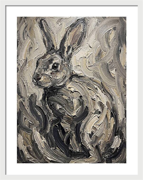 Rabbit In Abstract Swirls