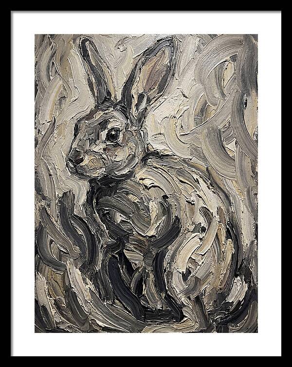 Rabbit In Abstract Swirls