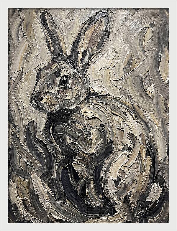 Rabbit In Abstract Swirls