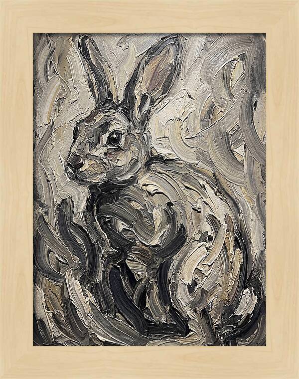 Rabbit In Abstract Swirls