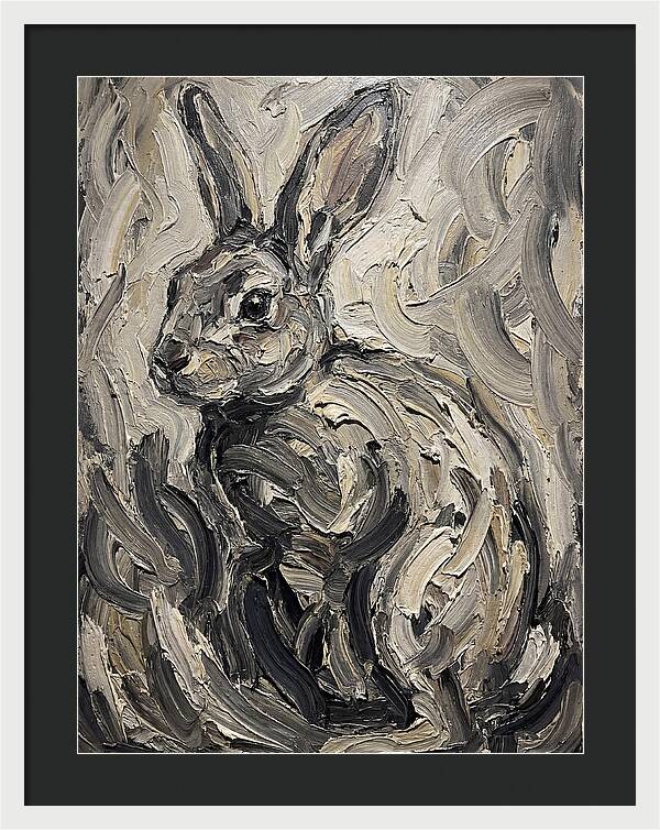 Rabbit In Abstract Swirls