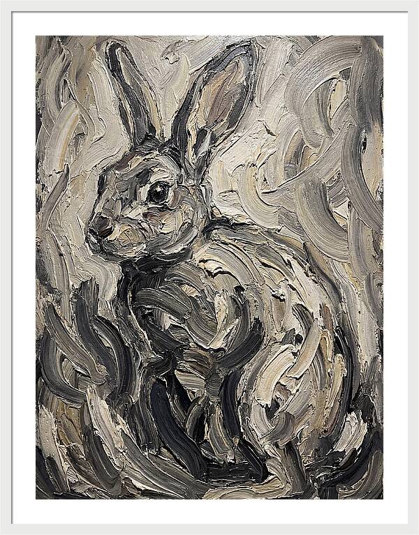 Rabbit In Abstract Swirls