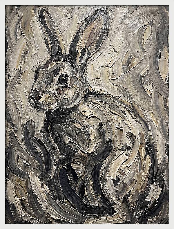 Rabbit In Abstract Swirls