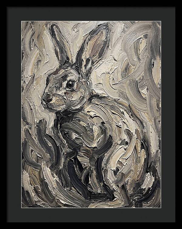 Rabbit In Abstract Swirls