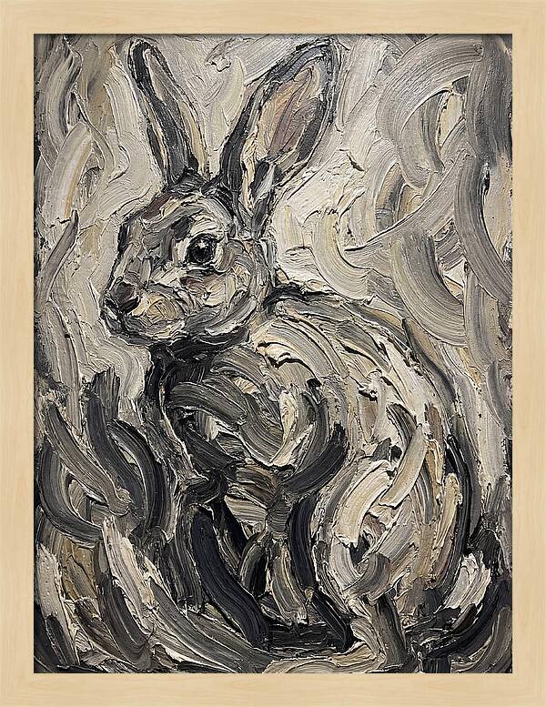 Rabbit In Abstract Swirls