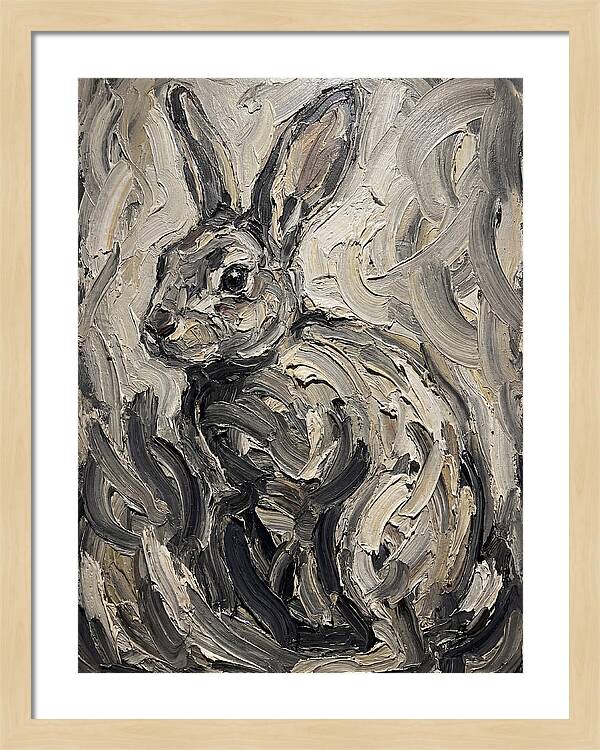 Rabbit In Abstract Swirls