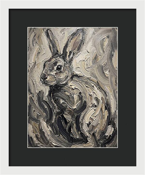 Rabbit In Abstract Swirls